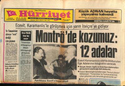 Hürriyet Gazetesi 8 Mart 1978 - Montröde Kozumuz 12 Adalar GZ119139 - 1