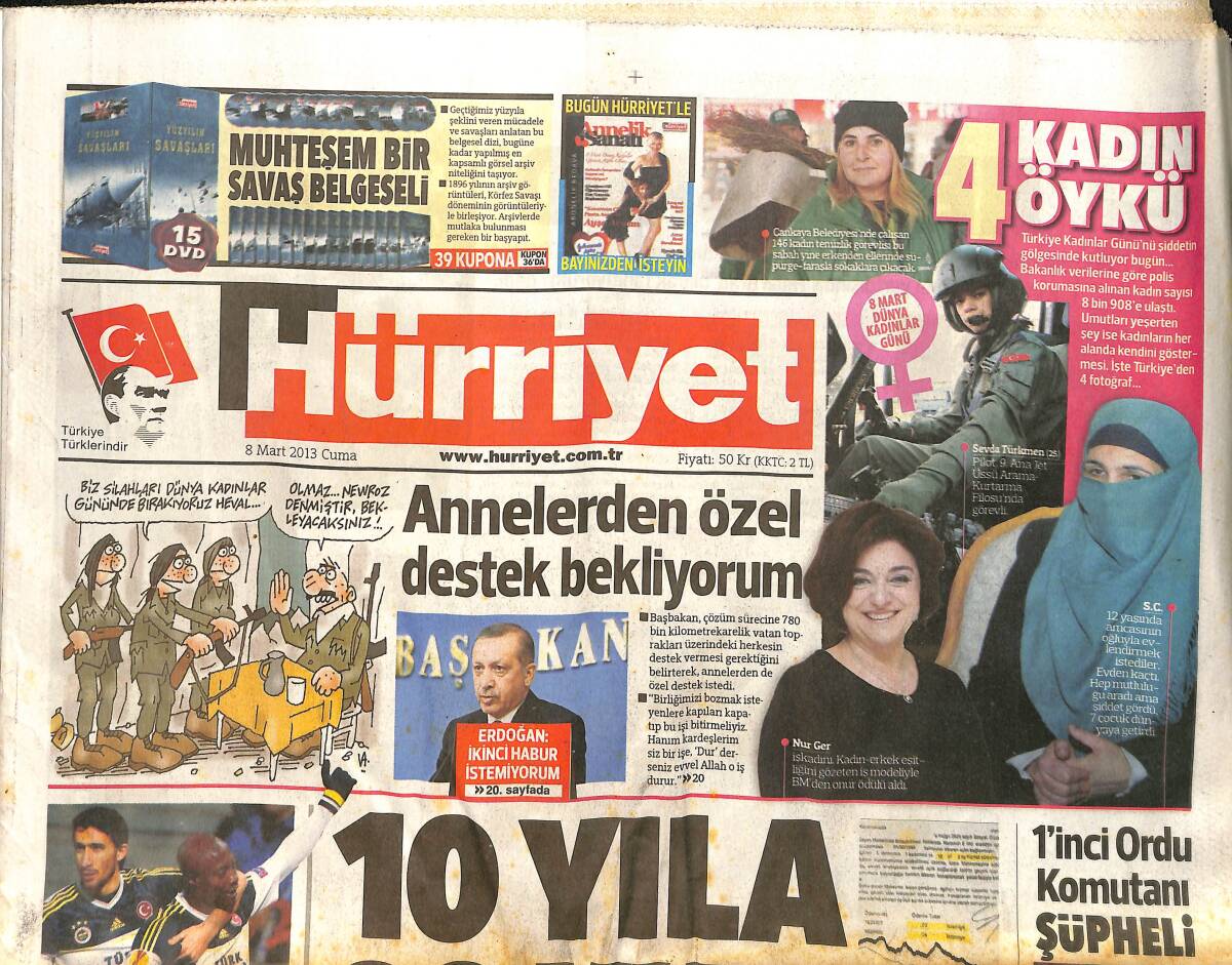 Hürriyet Gazetesi 8 Mart 2013 - Berlusconi'ye 1 Yıl Hapis - MHP'li Vural : İngilizlerin Yaptığı Irkçılık GZ160157 - 1