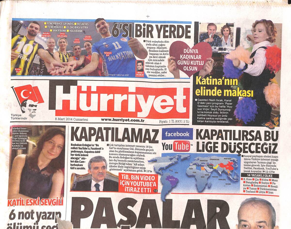 Hürriyet Gazetesi 8 Mart 2014 - Özkan Uğur ''En Büyük İlacım Gitarım Oldu'' GZ160211 - 1