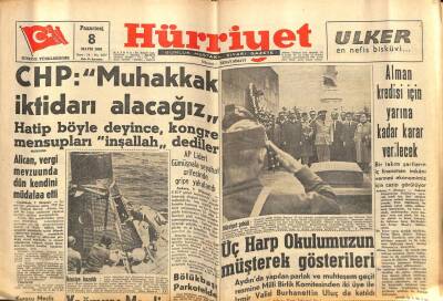 Hürriyet Gazetesi 8 Mayıs 1961 - Alman Kredisi İçin Yarına Kadar Karar Verilecek GZ68747 - 2