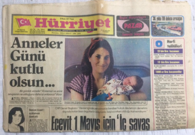 Hürriyet Gazetesi 8 Mayıs 1977 - Ecevit 1 Mayıs İçin İç Savaş Kışkırtıcılığı Dedi - GZ19881 - 1