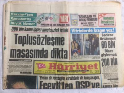 Hürriyet Gazetesi 8 Mayıs 1986 - Emel Sayın Ön Balayı Yaşıyor, Ecevitten DSPye Tam Destek - GZ19812 - 1