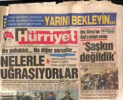 Hürriyet Gazetesi 8 Mayıs 1991 - Pınar Özdemir , Sadeliği İle Dostluklar Kurdu - TEVli Evlatları Koçu Ağlattı GZ122894 - 1