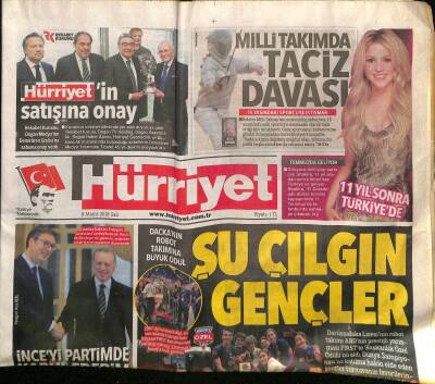 Hürriyet Gazetesi 8 Mayıs 2018 - Putine Yerli Limuzin - Daçkanın Robot Takımına Büyük Ödül GZ125608 - 1