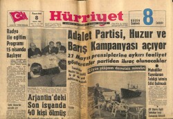 Hürriyet Gazetesi 8 Nisan 1963 - Arjantindeki Son İsyanda 40 Kişi Ölmüş GZ67420 - 2