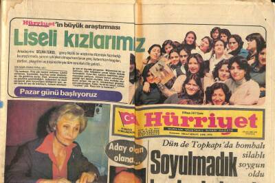 Hürriyet Gazetesi 8 Nisan 1977 - Eski Meclis Başkanı Avcının Eşi de Adaylığını Koydu GZ116205 - 1