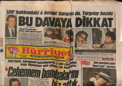 Hürriyet Gazetesi 8 Nisan 1988 - 200 Milyarlık Eroin PKKnın GZ60907 - 1