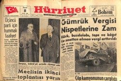 Hürriyet Gazetesi 8 Ocak 1961 - Topkapı Duruşması İki Sanık Dün Tahliye Edildi GZ67444 - 2