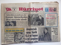 Hürriyet Gazetesi 8 Ocak 1969-Avusturyalı Casus Slavik 12,5 Yıl Hapse 4 Yıl Sürgüne Mahkum Oldu GZ6204 - 2