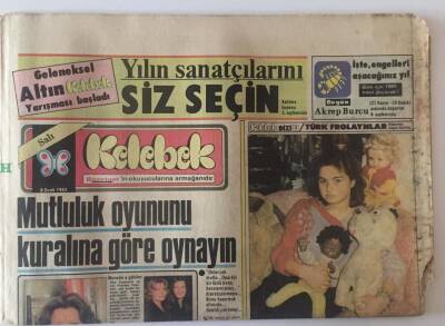 Hürriyet Gazetesi 8 Ocak 1985 - Hülya Avşarın Kollarındaki Erkek Uğurlu Kedisi GZ22503 - 1