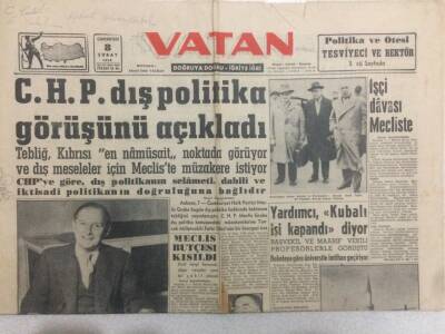 Hürriyet Gazetesi 8 Şubat 1958 - Kıbrıs Pazarlığı Atinada Başlıyor GZ52299 - 1