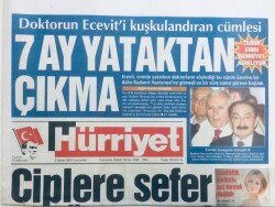 Hürriyet Gazetesi 8 Şubat 2003 - Doktorun Bülent Eceviti Kuşkulandıran Sözleri GZ43312 - 1