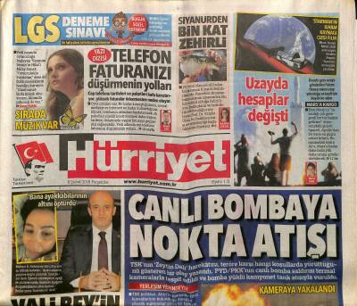 Hürriyet Gazetesi 8 Şubat 2018 - AB İle Vize Serbestisi Çalışması Teslim Edildi - Fenerbahçeye Neto Müjdesi GZ125575 - 1