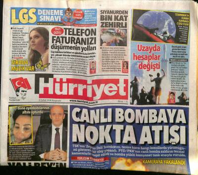 Hürriyet Gazetesi 8 Şubat 2018 - AB İle Vize Serbestisi Çalışması Teslim Edildi - Fenerbahçeye Neto Müjdesi GZ125604 - 1