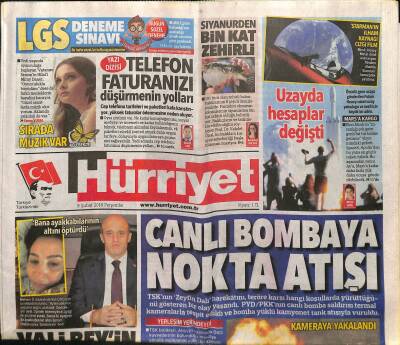 Hürriyet Gazetesi 8 Şubat 2018 - Cezaevleri Tıka Basa 236 Bin Kişi - CHPde Sıra Yeni MYK Atamasında GZ125606 - 1