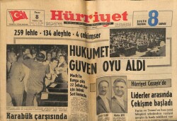 Hürriyet Gazetesi 8 Temmuz 1962 - Bir Jet Uçağı 93 Yolcusu İle Düştü GZ72578 - 2