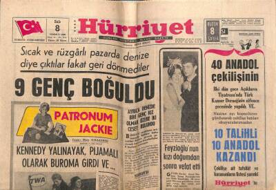Hürriyet Gazetesi 8 Temmuz 1969 - Turan Feyzioğlunun Kızı Doğumdan Sonra Vefat Etti GZ54613 - 1