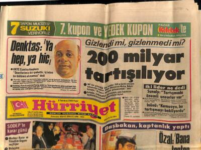 Hürriyet Gazetesi 8 Temmuz 1984 - Evren Şahinkayanın Kızına Nişan Yüzüğü Taktı GZ76803 - 1