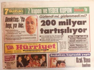 Hürriyet Gazetesi 8 Temmuz 1984 - Rauf DenktaşYa Hep Ya Hiç GZ38962 - 1