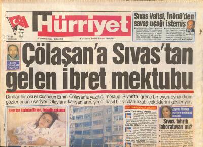 Hürriyet Gazetesi 8 Temmuz 1993 - Hababam Sınıfının Babası Rıfat Ilgaz Öldü - İnönüye İsyan GZ127321 - 1