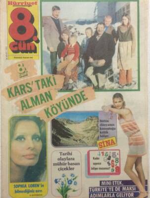 Hürriyet Gazetesi 8.Gün Eki 28 Mart 1982 - Karsta Bir Alman Köyü GZ32941 - 1