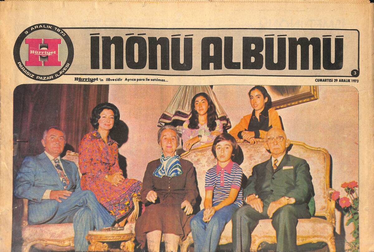 Hürriyet Gazetesi 9 Aralık 1973 - İnönü Albümü GZ134765 - 1