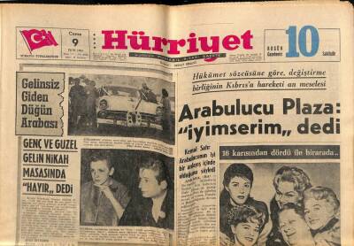 Hürriyet Gazetesi 9 Ekim 1964 - Bir Papaz , Boşadığı 16 Karısına Ziyafet Çekti GZ81923 - 1