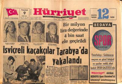 Hürriyet Gazetesi 9 Ekim 1967 - Kara Henry Filmi İçin 6 Artist , 34 Figüran Geldi GZ91906 - 1