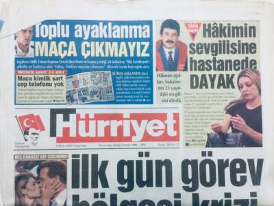 Hürriyet Gazetesi 9 Ekim 2003 - İlk Gün Görev Bölgesi Krizi GZ43322 - 1