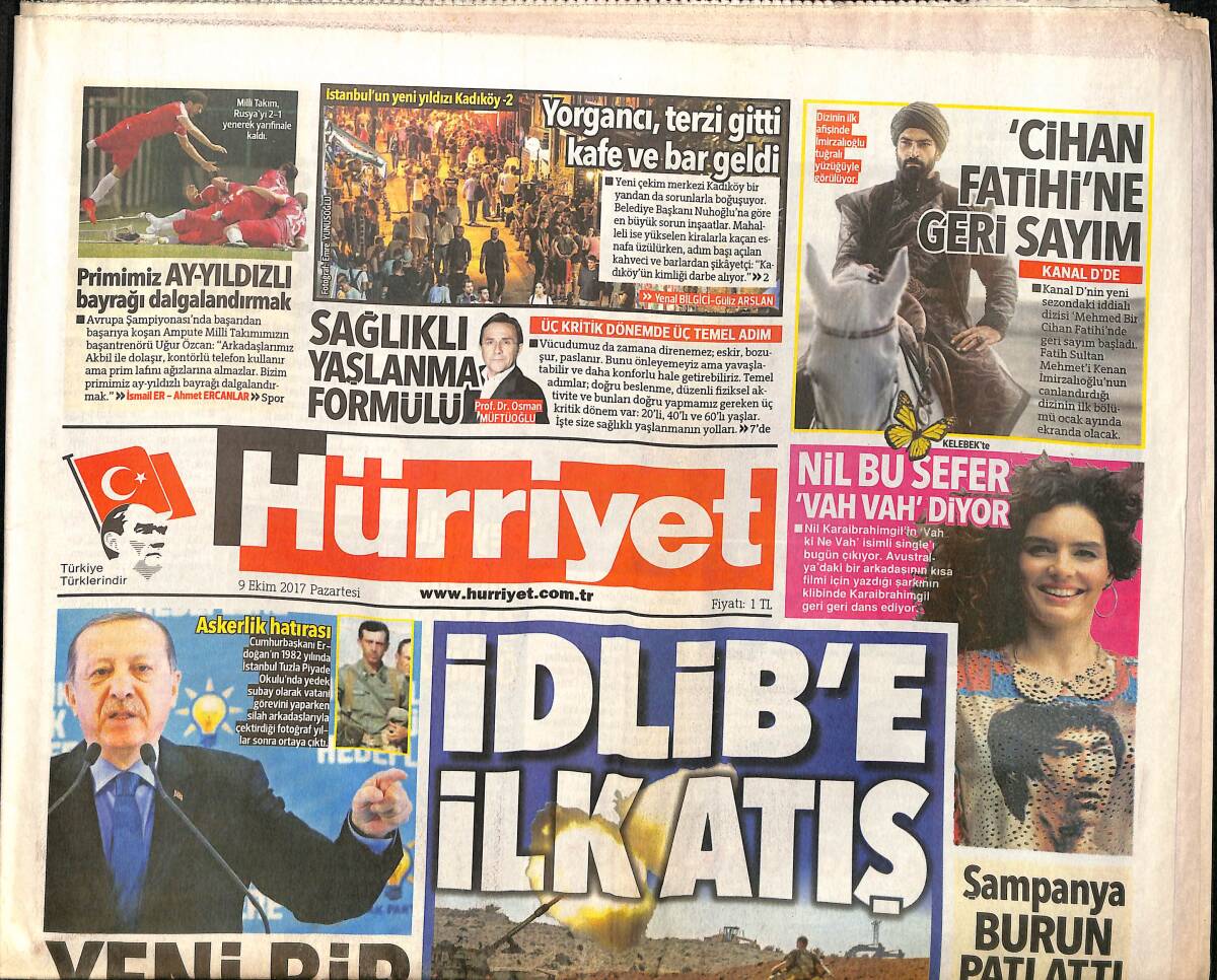 Hürriyet Gazetesi 9 Ekim 2017 - Defne Samyeli'den Bir Şarkıcı Doğuyor - Hala 1 Martın Bedeli Ödeniyor GZ154207 - 1