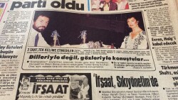 Hürriyet Gazetesi 9 Eylül 1983 - Cihan Ünal,Türkan Şoray 3 Saat Tek Kelime Etmediler GZ114288 - 2