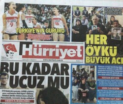 Hürriyet Gazetesi 9 Eylül 2019-Kadın Voleybol Milli Takımı Avrupa İkinciğinde Kaldı GZ45743 - 2