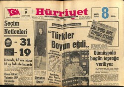 Hürriyet Gazetesi 9 Haziran 1964 - Amerikan Uçaklarına Laosta Ateş Emri Verildi GZ68764 - 1