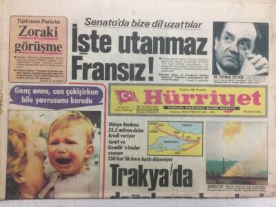 Hürriyet Gazetesi 9 Haziran 1983 - İşte Utanmaz Fransız GZ34373 - 1