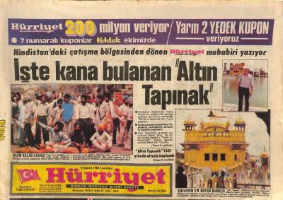 Hürriyet Gazetesi 9 Haziran 1984 - 3 Büyüğün İşbirliği * Ajda Pekkan - Emel Sayın - Nükhet Duru GZ113803 - 1