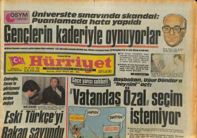 Hürriyet Gazetesi 9 Haziran 1987 - Galatasaray , Şampiyonluğu Yatta Kutladı - Emel Sayından Hasretim Sana Şarkısıyla... GZ127222 - 1