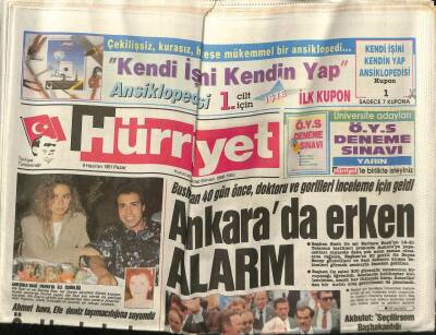Hürriyet Gazetesi 9 Haziran 1991 - OECDnin Gizli Raporu,Türk Ekonomisi Zor Durumda..Erdal İnönü İle Pazar Sohbeti GZ58703 - 1