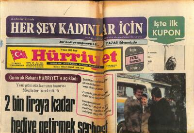 Hürriyet Gazetesi 9 Kasım 1975 - Denktaşın Oteline Sabotaj Yapıldı GZ119210 - 1