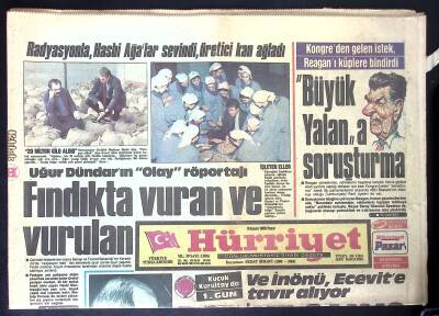 Hürriyet Gazetesi 9 Kasım 1986 - Fındıkta Radyasyon Etkisi, İnönüden Ecevite Rest, Meltem Doğanay, Büyük Lider Atatürk, Trabzonspor Sahnede GZ122348 - 1