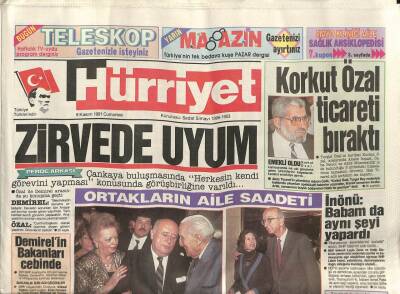 Hürriyet Gazetesi 9 Kasım 1991 - Toyota Türkiyedeki Yerini Aldı GZ83913 - 1