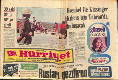 Hürriyet Gazetesi 9 Mart 1975 - Yakışıklılık Yarışında Alain Delon Üçüncü Olabilirdi GZ114325 - 1