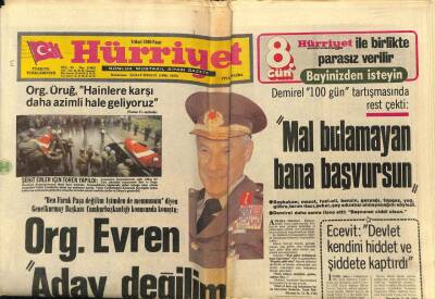Hürriyet Gazetesi 9 Mart 1980 - Ecevit Devlet Kendini Hiddet Ve Şiddete Kaptırdı GZ69367 - 2