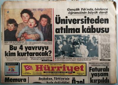Hürriyet Gazetesi 9 Mart 1985 Osmanlı Devleti Azınlıklara B askı Yapmadı - GZ37737 - 1
