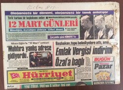 Hürriyet Gazetesi 9 Mart 1986 - Özaldan İzmire 30 Bin Tapu GZ10052 - 1