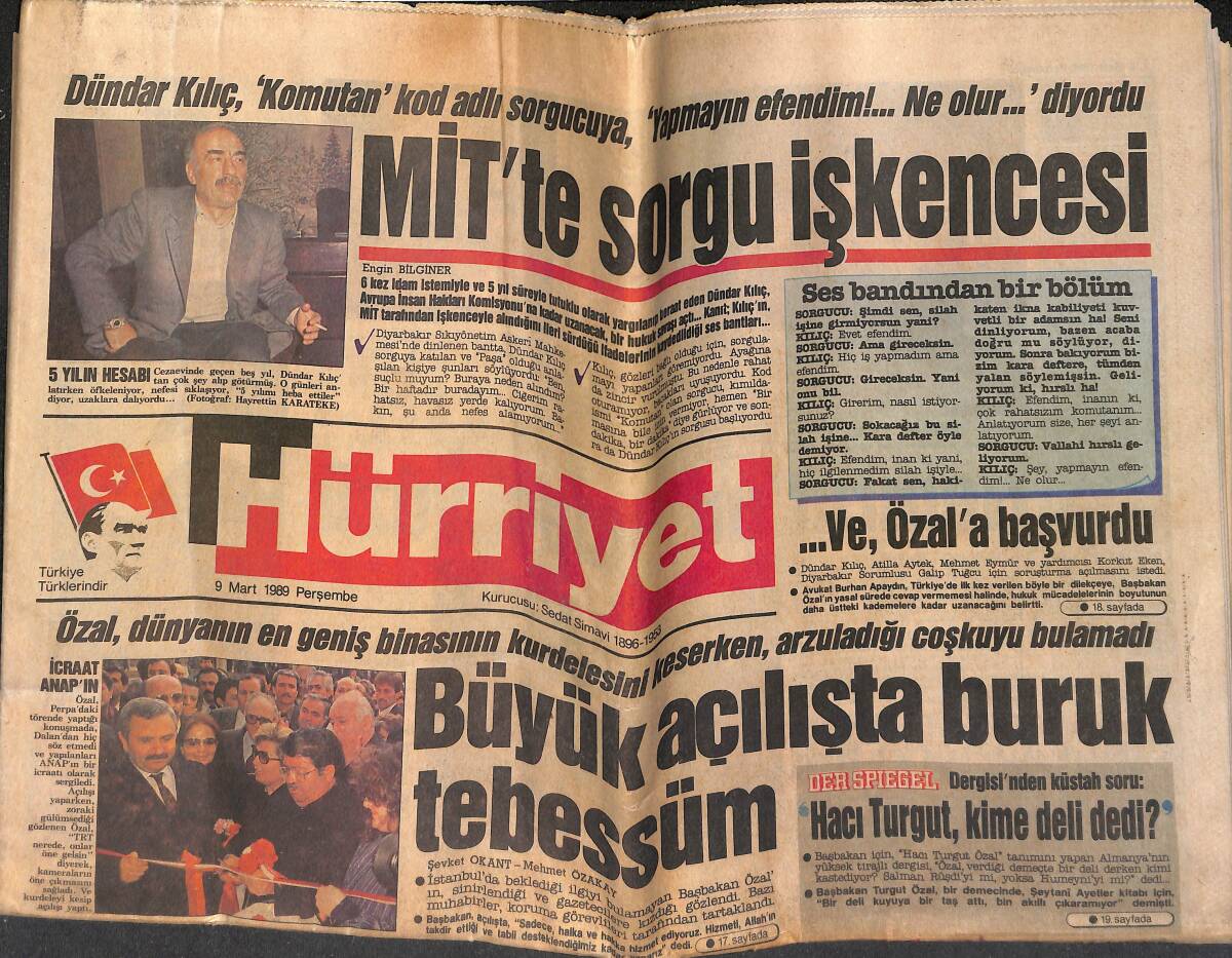 Hürriyet Gazetesi 9 Mart 1989 - Süper Fener'e Şampiyonluk Yakışır - Esra Sümer: Başarım Rastlantı Değil GZ153347 - 1