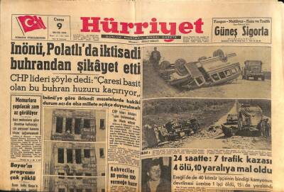 Hürriyet Gazetesi 9 Mayıs 1958 - Bayarın Programı Çok Yüklü GZ83011 - 1