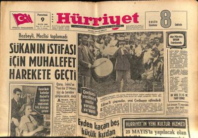 Hürriyet Gazetesi 9 Mayıs 1966 - Ekrem Bora , Çukurovalı Bir Milyonerin Kızıyla Evlendi GZ77734 - 1