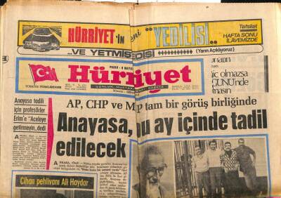 Hürriyet Gazetesi 9 Mayıs 1971 - Anayasa , Bu Ay İçinde Tadil Edilecek GZ77798 - 1