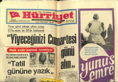 Hürriyet Gazetesi 9 Mayıs 1973 - Lübnanda Askeri Bir Hükümet Kuruldu GZ99218 - 1