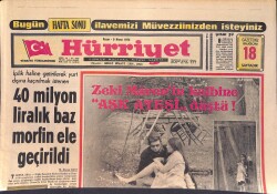 Hürriyet Gazetesi 9 Nisan 1972 - Zeki Müren'in Kalbine Aşk Ateşi Düştü - Johnson'un Durumu Sakin GZ156421 - 1
